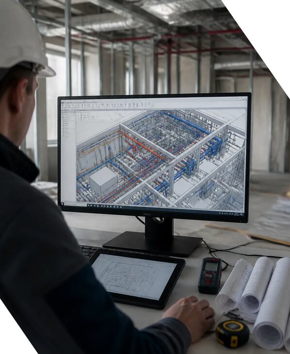 Создание BIM модели инженерных сетей для объектов в Кисловодске